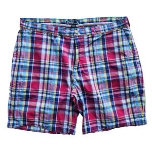 men's POLO Ralph Lauren‎ PROSPECT SHORTS Plaid 9" cotton colorful size 42